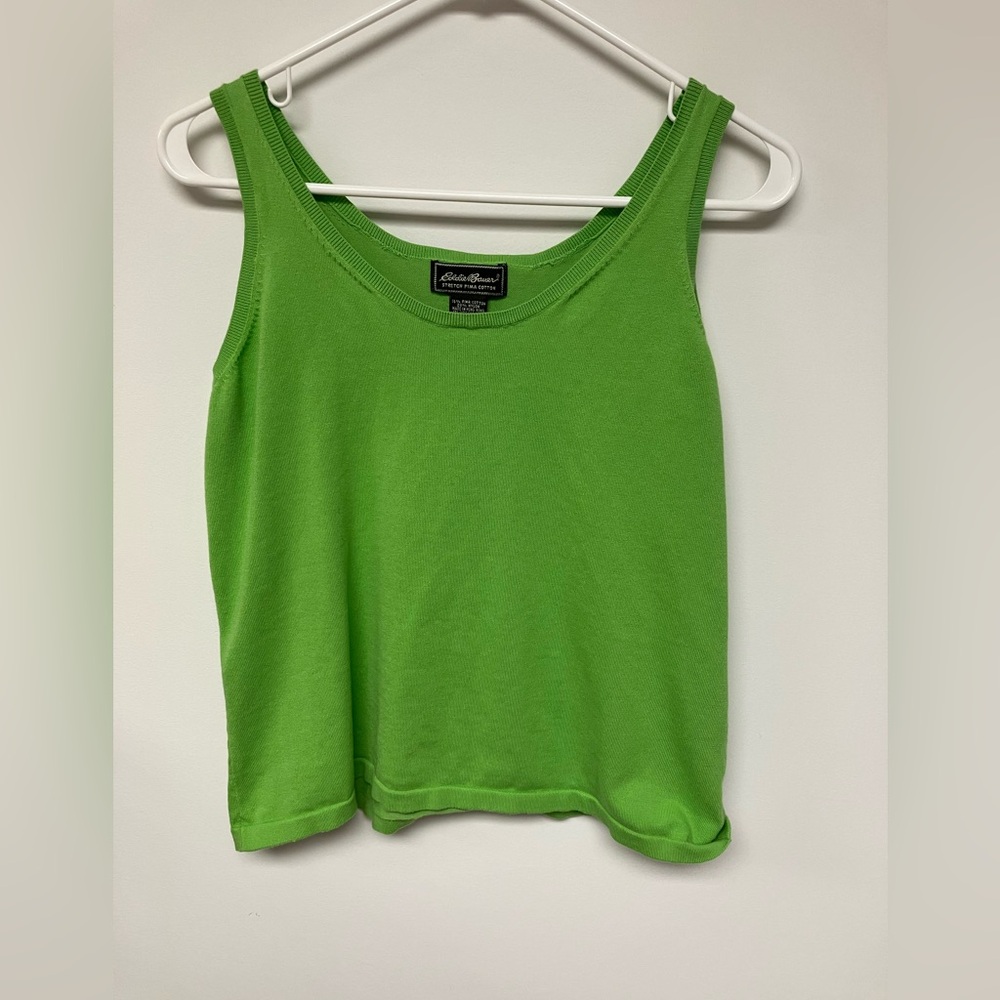 Eddie Bauer, tank, green, LP